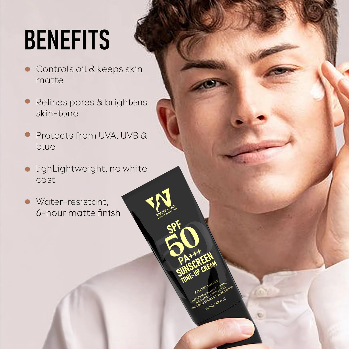 Sunscreen SPF 50 PA+++ Tone Up Cream – WHITE WOLF US