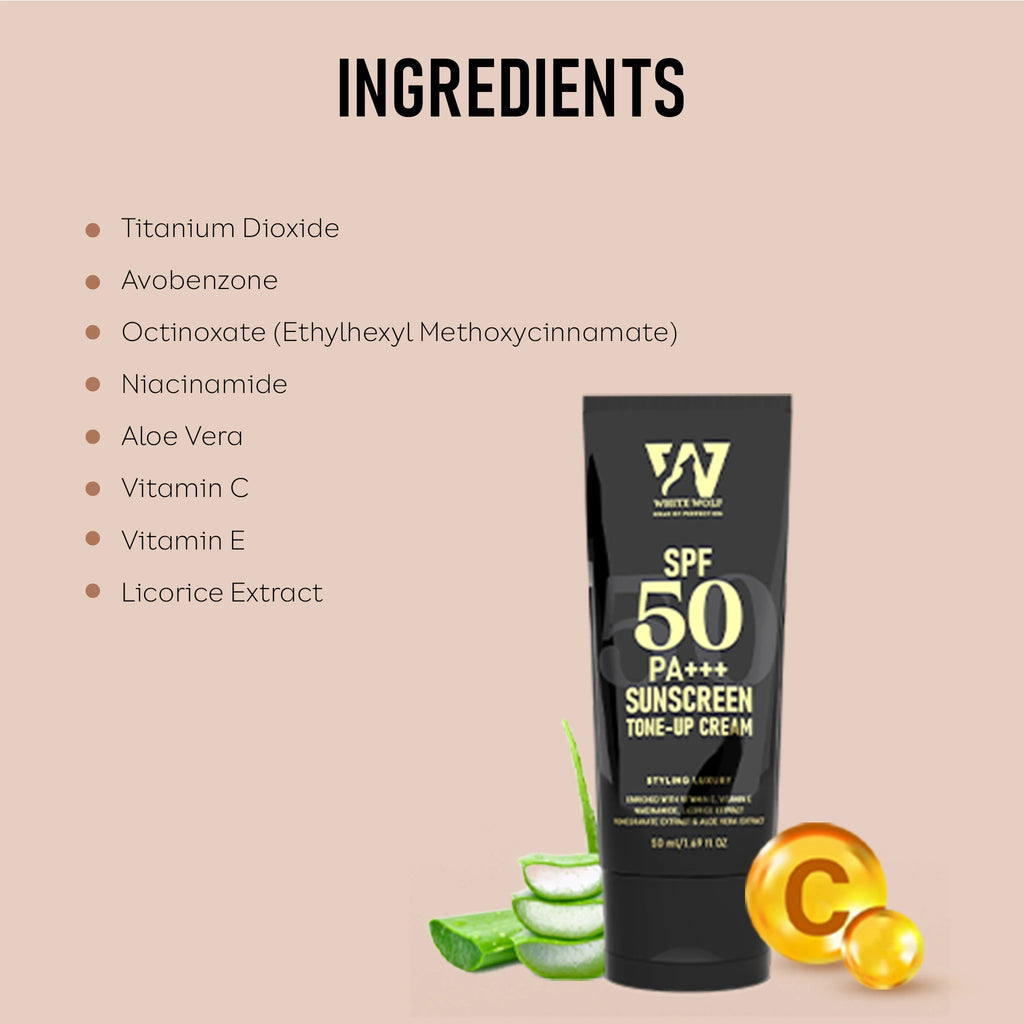 Sunscreen SPF 50 PA+++ Tone Up Cream