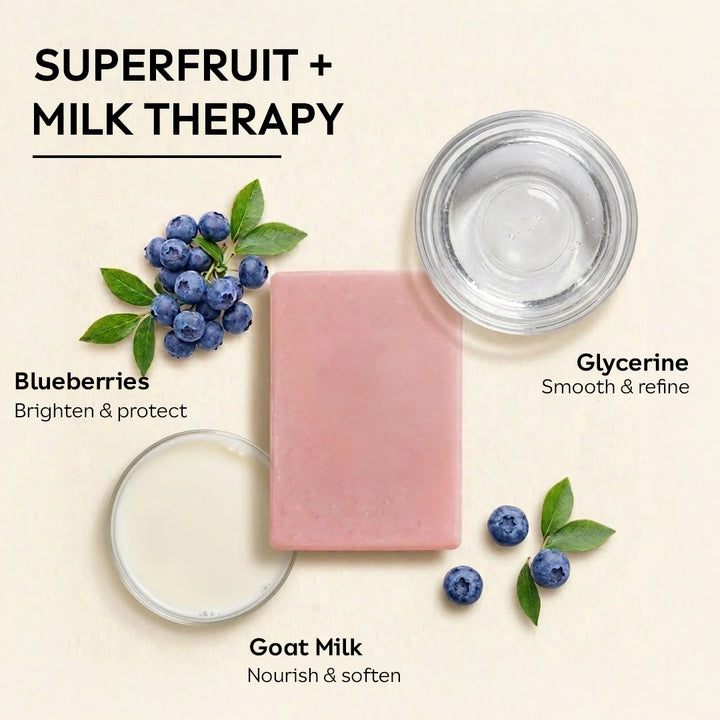Blue Berry And Goat Milk Soap