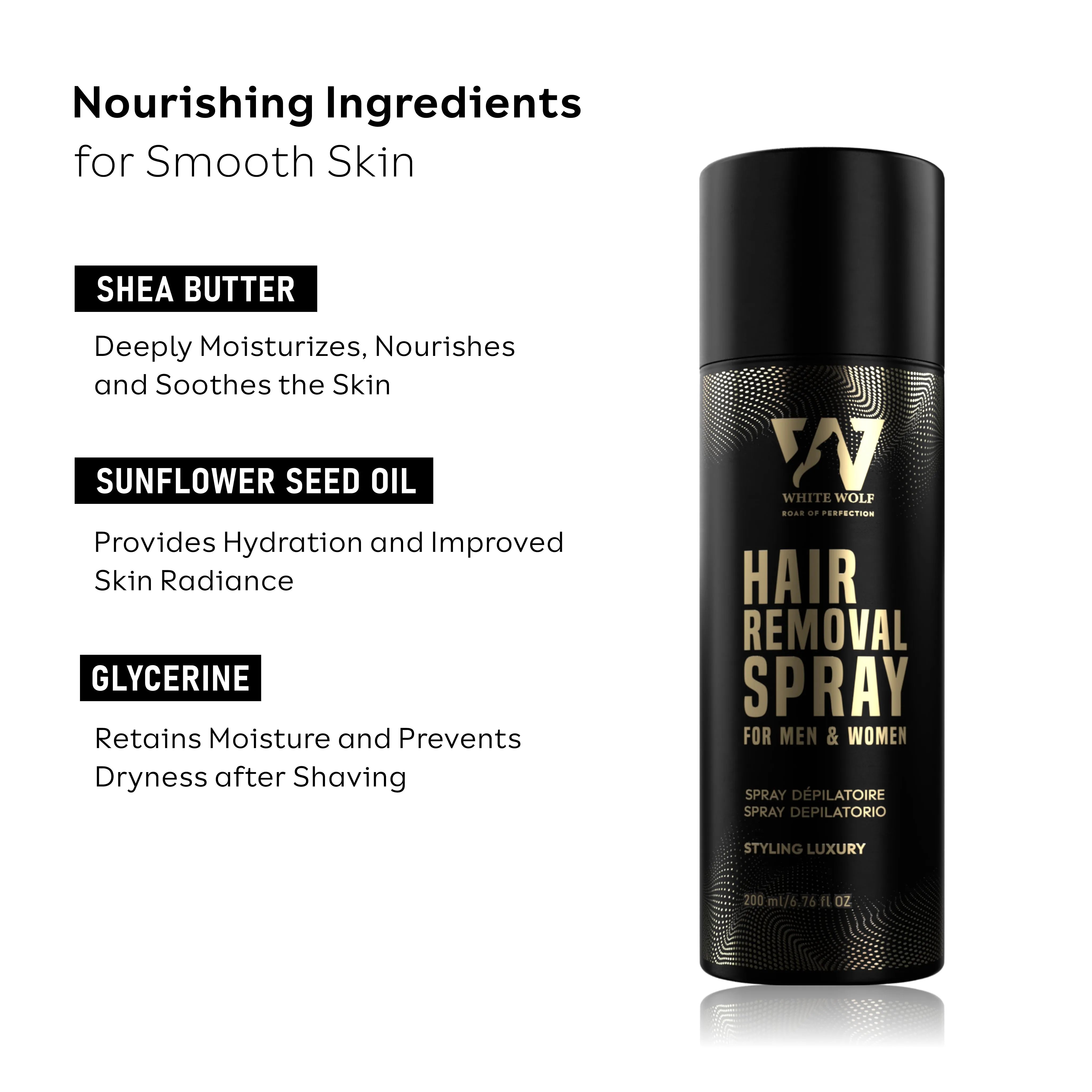 hair removal spray ingredients