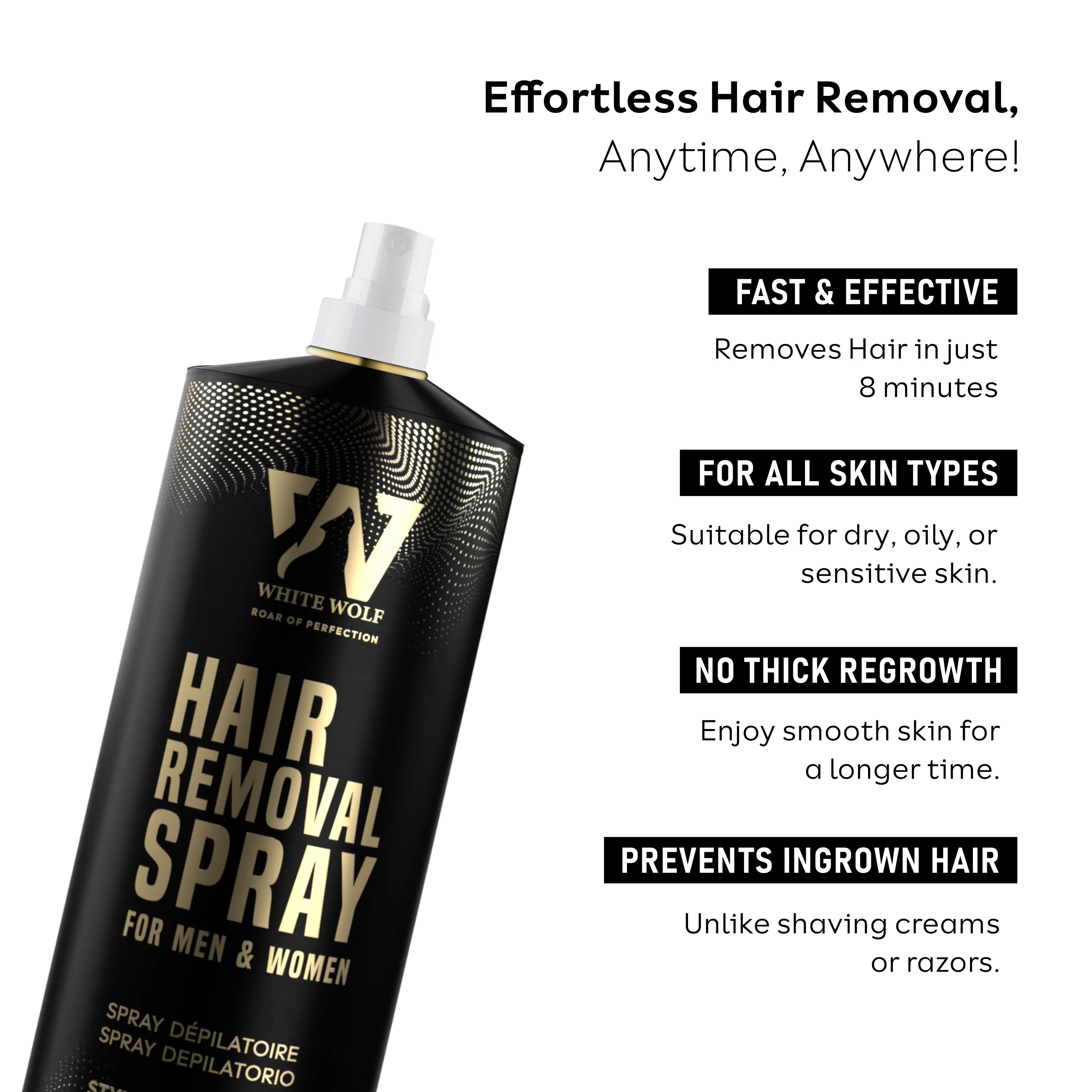 hair removal spray key features